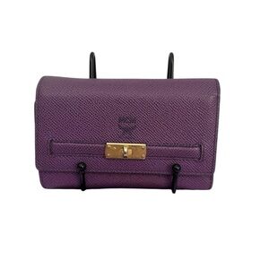MCM Munchen purple trifold wallet EUC HOST PICK